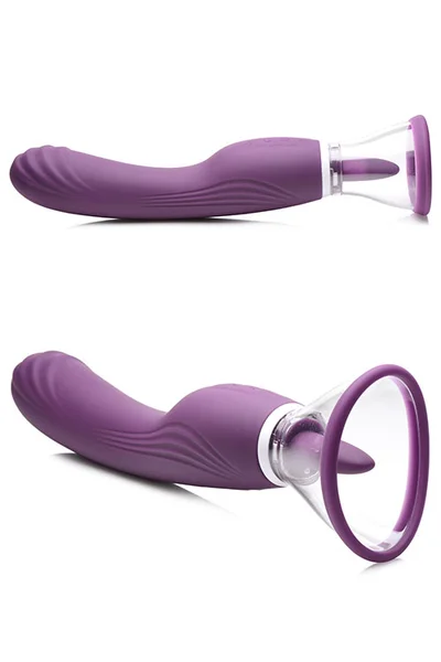 Inmi 9.6" Vibrating Pump with Tongue Stimulator & G-Spot Handle — image 8 of 12