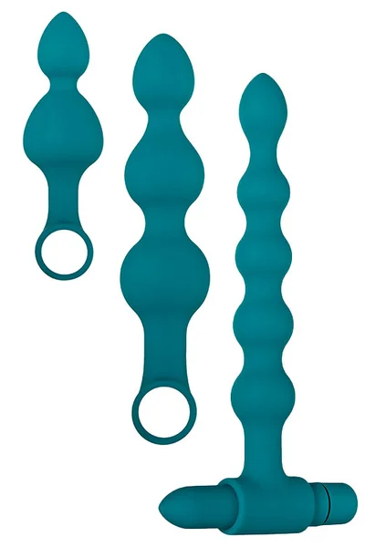 Adam and Eve Vibrating Bumpy Anal Bead Set (4 Pce) — image 6 of 6