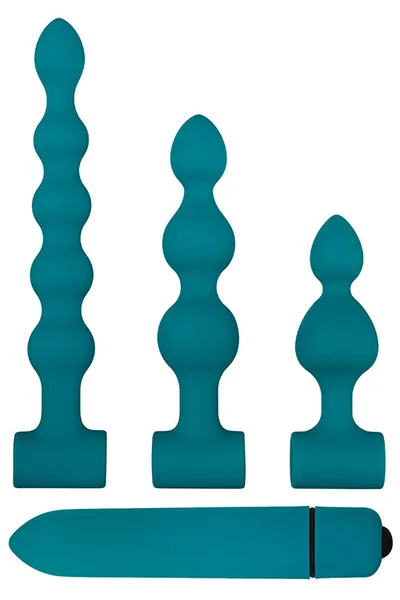 Adam and Eve Vibrating Bumpy Anal Bead Set (4 Pce) — image 5 of 6