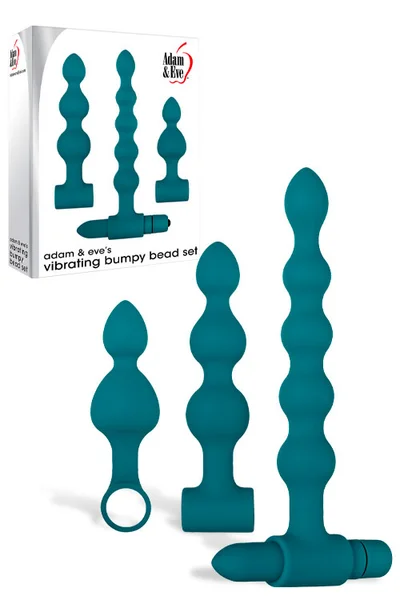 Adam and Eve Vibrating Bumpy Anal Bead Set (4 Pce) — image 4 of 6