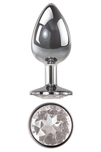 Adam and Eve 3.7" Butt Plug with Clear Gem Base — image 5 of 6