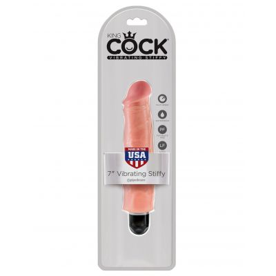 King Cock 7 in Vibrating Stiffy