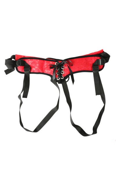 Sportsheets International Lace-Up Corset-Style Strap On