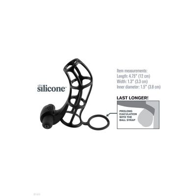 Pipedream Fantasy X tensions 4 75 Vibrating Silicone Cock Cage