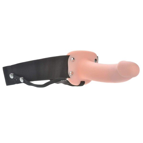 Adams Realistic Soft Flexskin 6.5 Inch Hollow Strap on Penis Extension Sleeve