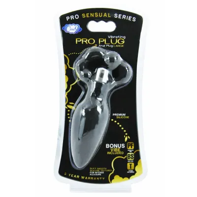 Cloud 9 Silicone Pro Plug Large with Silver Vibe Black