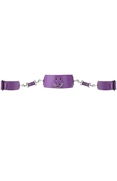 Collar with Cuffs - Purple