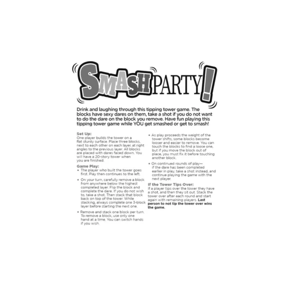Little Genie Smash Party Sexy Tipping Tower Drinking Game