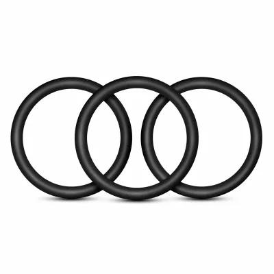 Performance Vs3 Pure Premium Silicone Cockrings Large Black