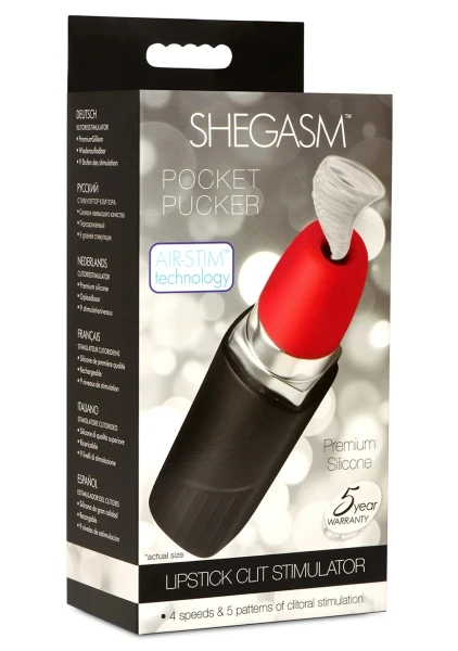 Shegasm Pocket Pucker Lipstick Clit Stimulator — image 9 of 20