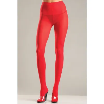 Classic Coloured Pantyhose Red One Size
