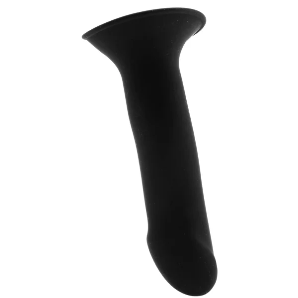 Squeeze-It Squeezable Phallic 6.75" Suction Cup Dildo - Black