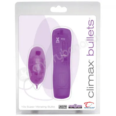 Climax Bullets Purple 10X Super Vibrating Bullet