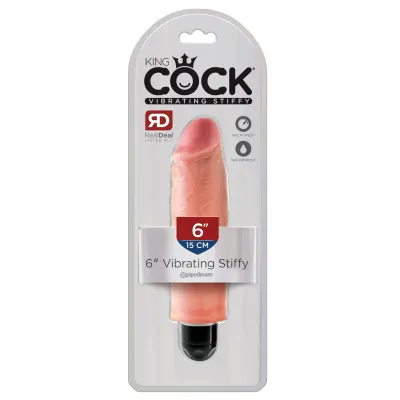 King Cock 6 Vibrating Stiffy Light