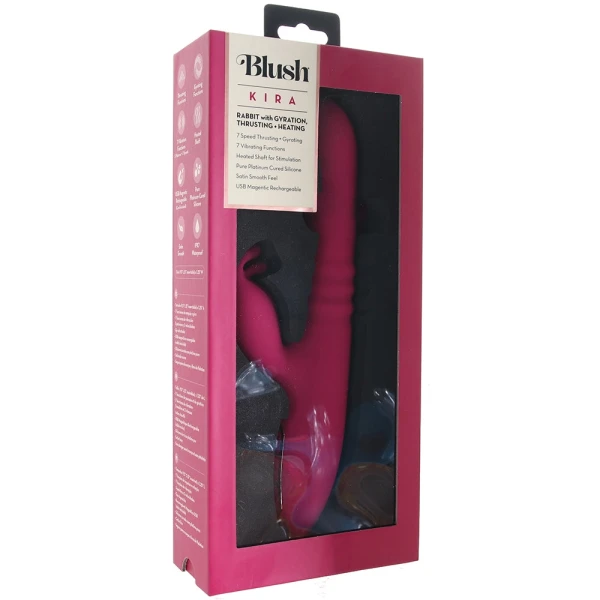 Lush Kira Rotating Thrusting Rabbit Vibrator by Blush Novelties