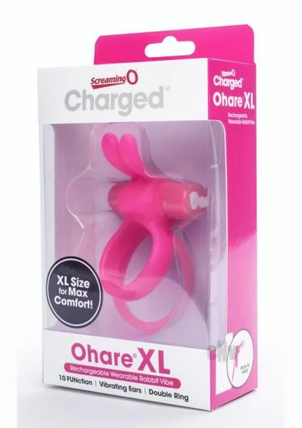 Screaming O Charged Ohare XL Vibrating Cock Ring Pink — image 7 of 8