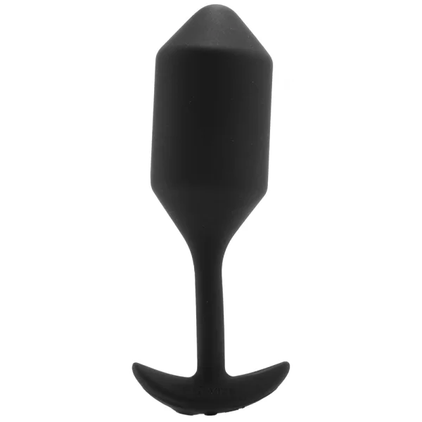 b-Vibe Vibrating Snug Plug 4 Rechargeable Vibrating Anal Toy - Black