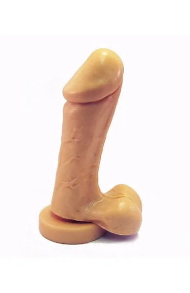 Delightful Dong with Balls 6 inches Beige