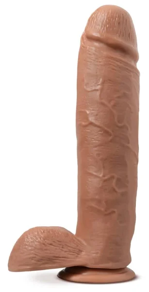 Au Naturel - Huge - 10 Inch Dildo - Mocha