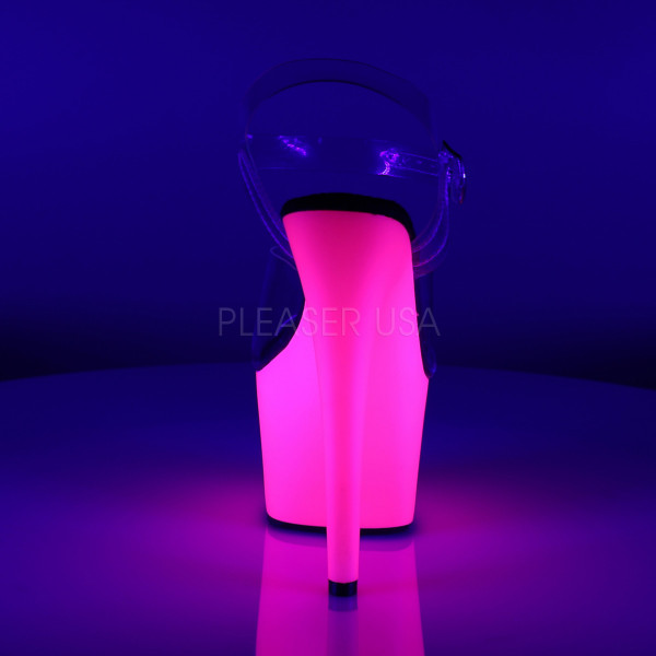 ADORE-708UV - 7" Neon Bottom Ankle Strap PF Sandal — image 8 of 8
