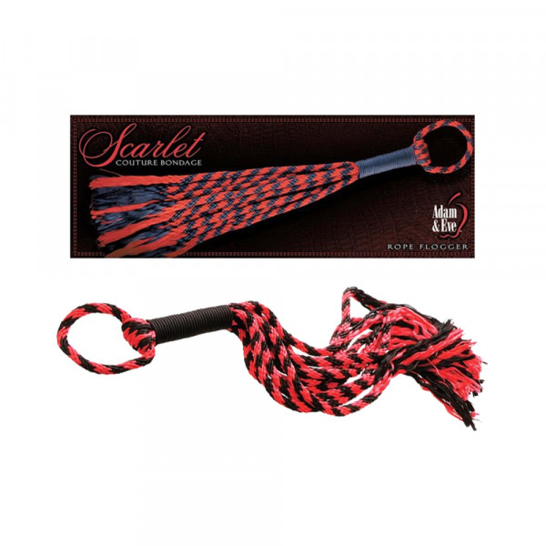 A&e Scarlet Couture Rope Flogger Black/red
