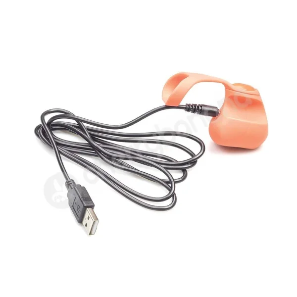 Dame Fin Orange Finger Vibrator