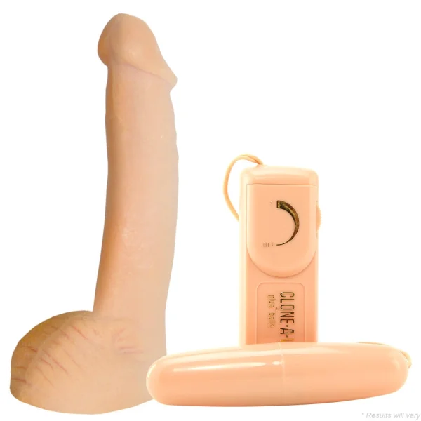 Clone-A-Willy Plus Balls Make Your Own Vibrating Silicone Dildo - Light Skin Tone