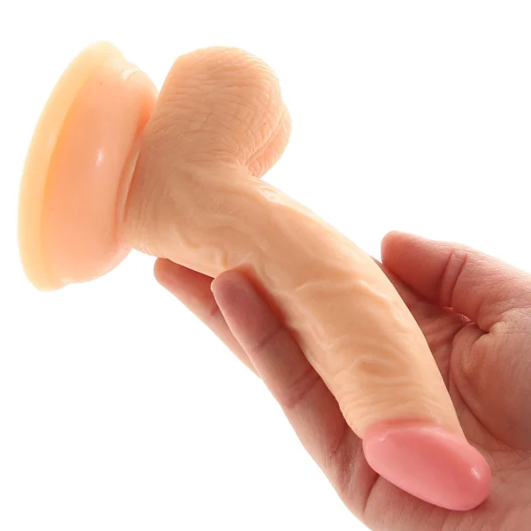 Real Skin Mini Whoppers 5 Inch Curved Dildo — image 6 of 12