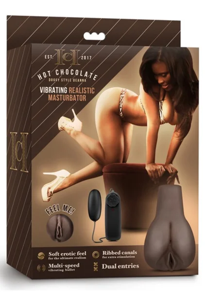 Hot Chocolate - Doggy Style Deanna - Vibrating Realistic Masturbator - Chocolate
