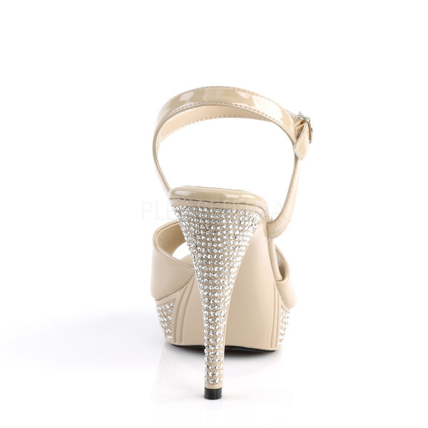 4 1/2 inches Heel, 1 inches PF Ankle Strap Sandal W/ RS