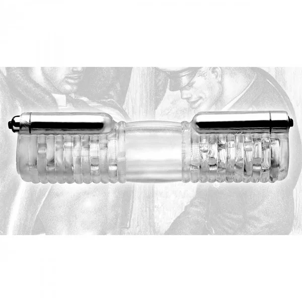 Head to Head Vibrating Masturbation Sleeve for 2 Dicks by Tom of Finland — image 4 of 5