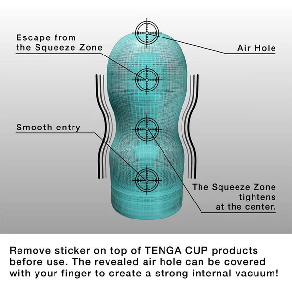 Tenga Cool Original Disposable Vacuum Cup Blue — image 2 of 6