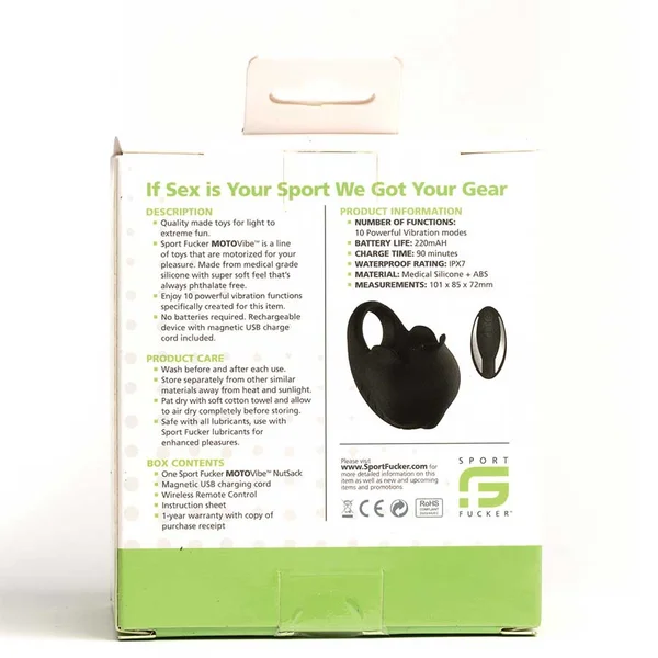 Motovibe Silicone Cock Ring Nut Sack Vibrator for Men — image 4 of 4