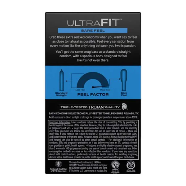 Trojan Ultrafit Bare Feel Latex Condoms 10 Pack — image 4 of 6