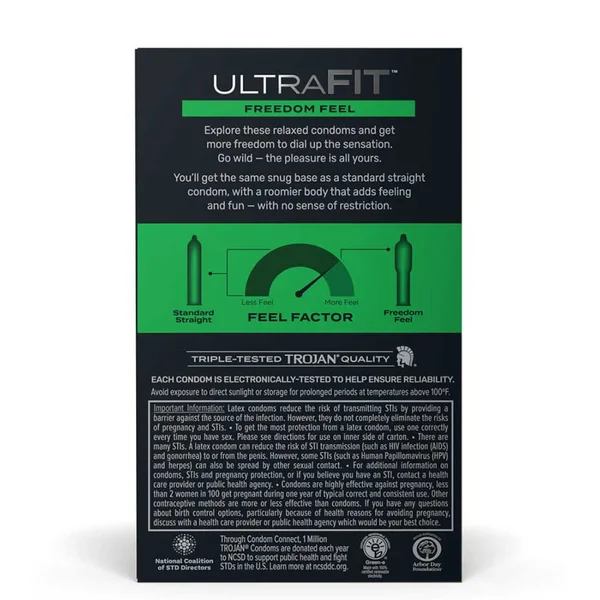 Trojan Ultrafit Freedom Feel Latex Condoms 10 Pack — image 6 of 6