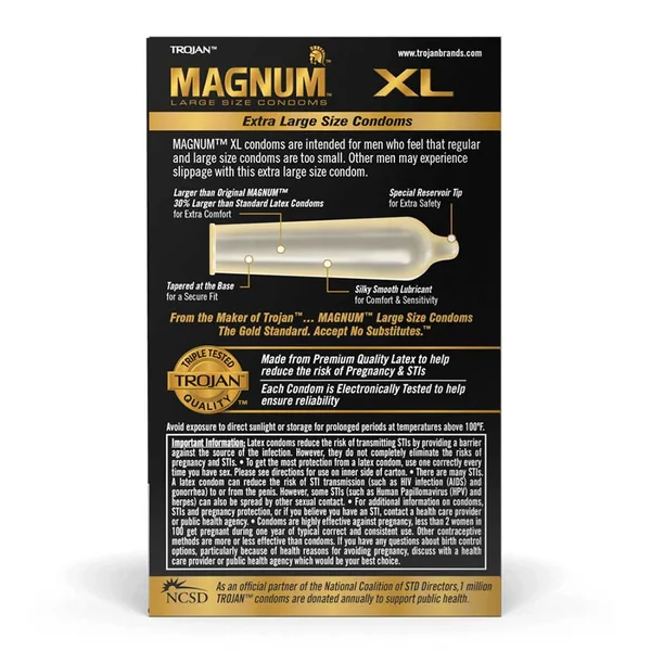 Trojan Magnum XL Latex Condoms 12 Pack — image 2 of 4