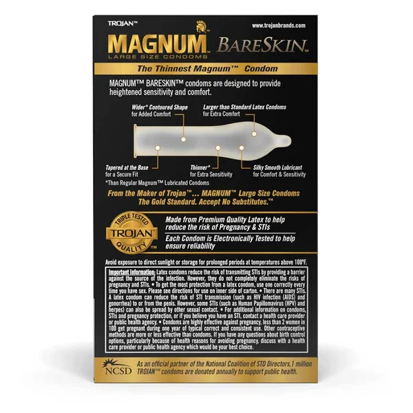 Trojan Magnum BareSkin Ultra Thin Latex Condoms 10 Pack — image 2 of 2