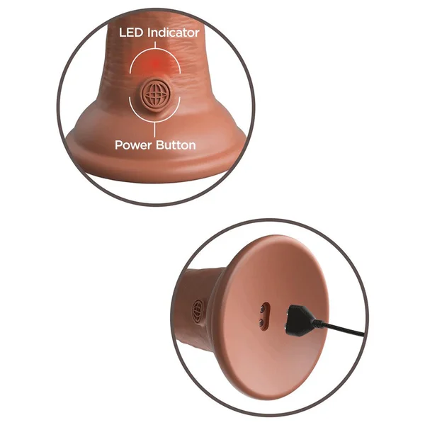 King Cock Elite 6 Inch Vibrating Silicone Dual Density Dong by Pipedream Products — image 15 of 18