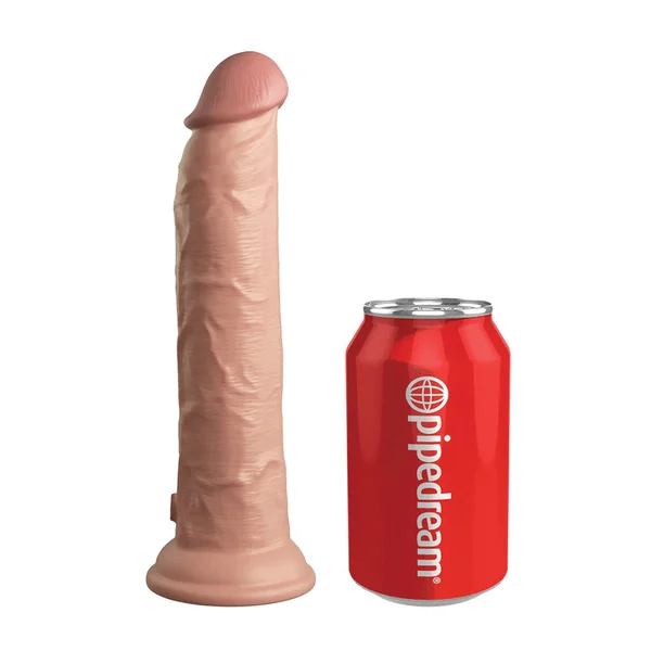 King Cock Elite 9 Inch Dual Density Vibrating Silicone Dildo with Remote — image 5 of 20