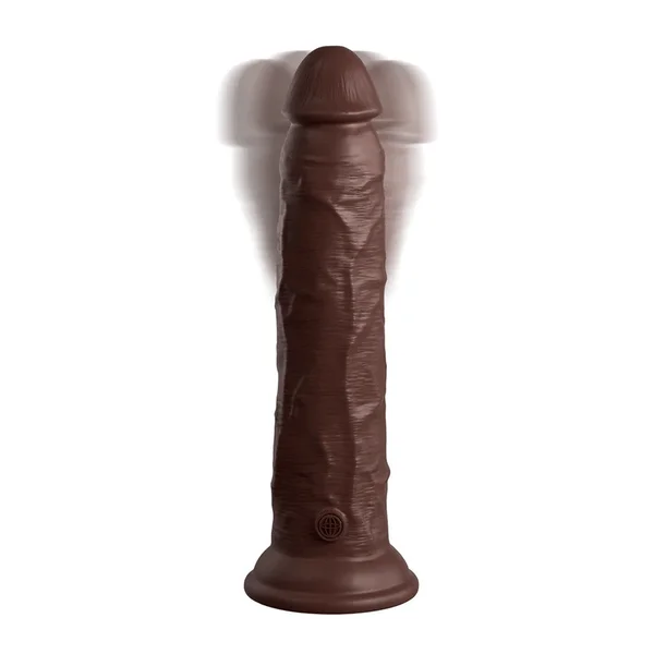 King Cock Elite 9 Inch Dual Density Vibrating Silicone Dildo with Remote — image 14 of 20