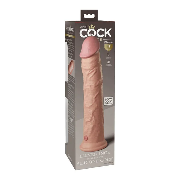 King Cock Elite 11 Inch Dual Density Silicone Dildo by Pipedream Products — image 7 of 16