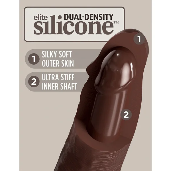 King Cock Elite 11 Inch Dual Density Silicone Dildo by Pipedream Products — image 14 of 16