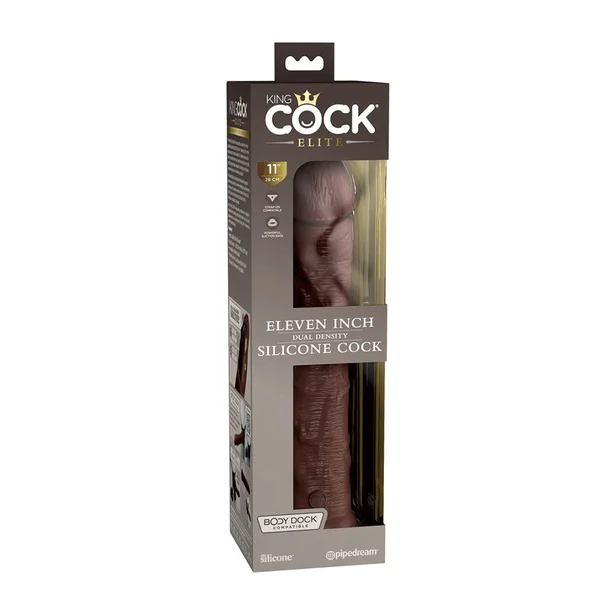 King Cock Elite 11 Inch Dual Density Silicone Dildo by Pipedream Products — image 16 of 16