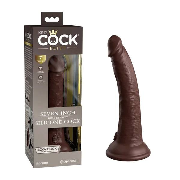 King Cock Elite 7 Inch Dual Density Silicone Dildo by Pipedream Products — image 9 of 16