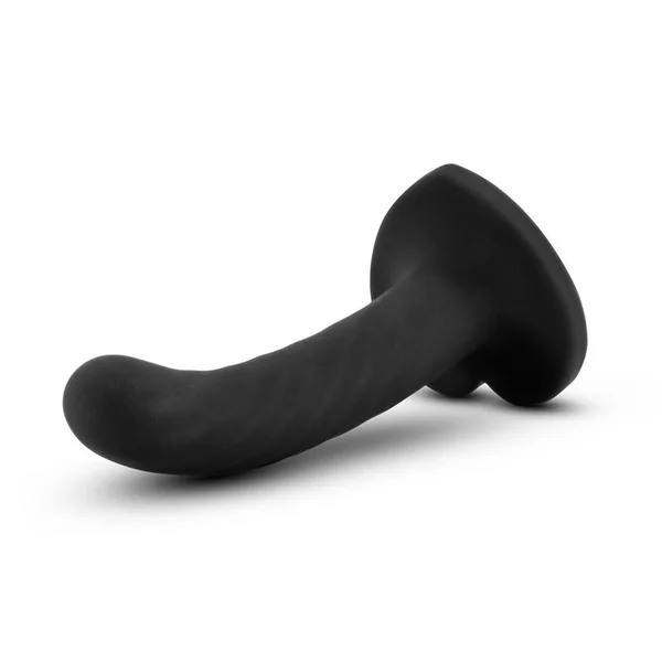 Temptasia Twist 4.5 Inch Small Black Silicone Dildo by Blush Novelties — image 5 of 8
