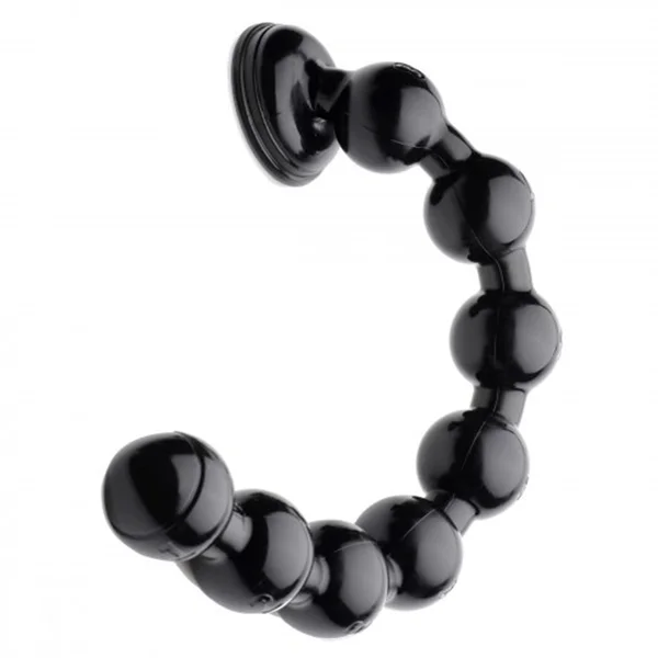 Hosed 19 Inch Black Beaded Thick Anal Snake — image 2 of 4