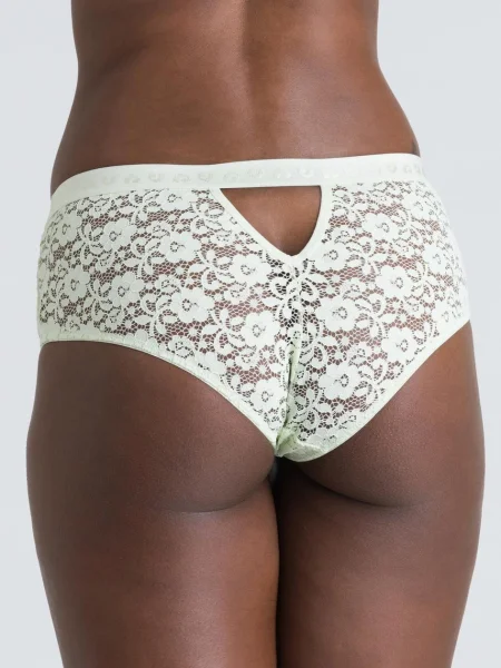 Lovehoney Mindful Mint Green Lace Shorts