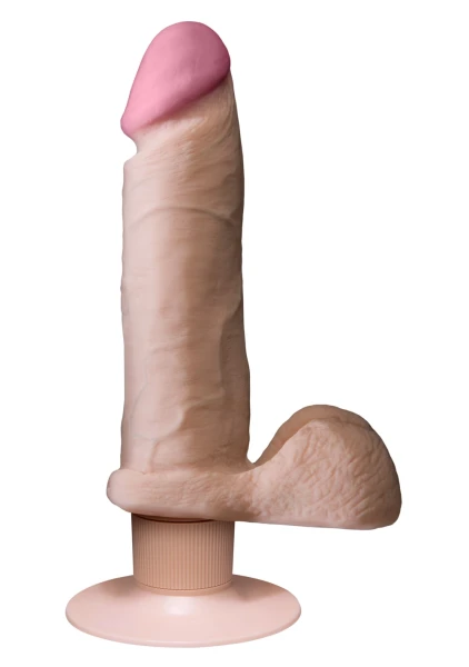 Realistic Cock - UR3 Ultraskyn Vibrating 8 inch Brown