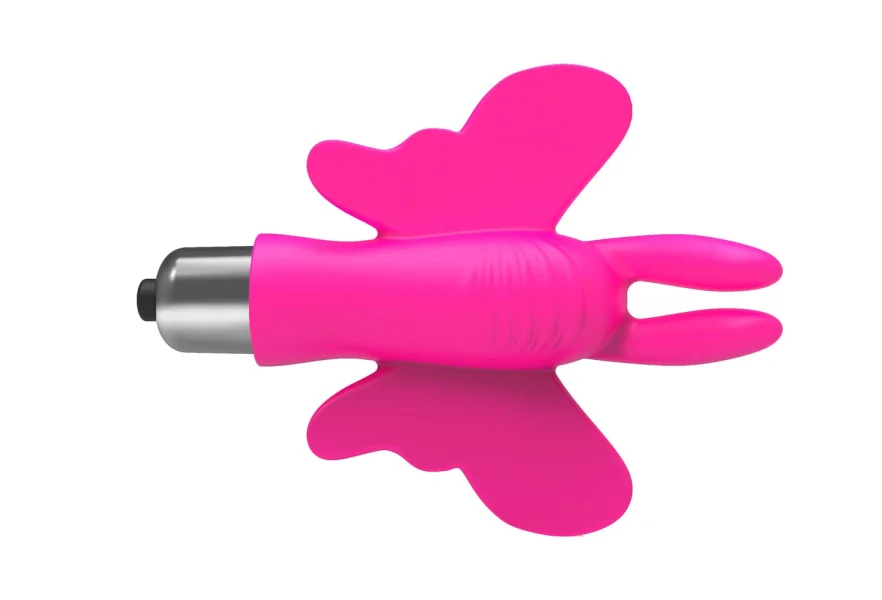 The 9's Flirt Finger Butterfly Finger Vibrator Pink