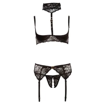 Simmons Shelf Bra Set Black Medium